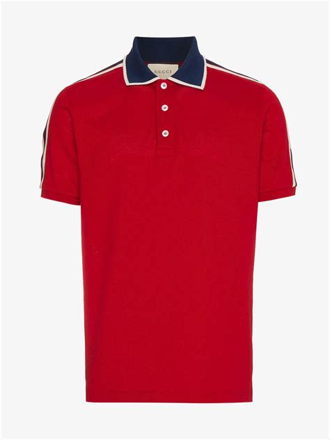 red Gucci polo